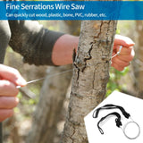 3 PC Camping Wire Saw Mini Backpacking Saw, Cable Cutting String Bone Rope Saw, Travel Chainsaw for Wood Cutting Hiking Hunting In Australia - Darrahopens