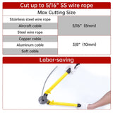 Chromium Vanadium Steel,High Temperature Heat Treatment,Cuts Up to Stainless Steel Wire Rope Smooth Like Butter
