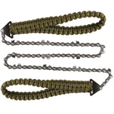 Pocket Chainsaw with Paracord Handle Teeth Long Chain Hand Saw Fast Wood & Tree Cutting Emergency Survival Gear Best
