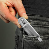 Multitool Folding Knife Stainless Steel Lockable Multitool Knife Saw Scissors Bottle Opener Wire Stripper Glass Breaker