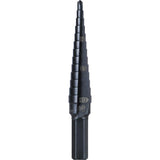 Step Drill Bit Double-Fluted  with Easy-to-Read Markings and Targets for Hole Drilling in Stainless Steel, Copper, Aluminum