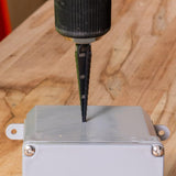Step Drill Bit Double-Fluted  with Easy-to-Read Markings and Targets for Hole Drilling in Stainless Steel, Copper, Aluminum