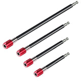 4Pcs Magnetic Drill  Screwdriver Bit Holder Bar  Chuck Adapter Extender Hex Quick Release Bit Holder