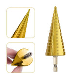Metric Step Drill Set,Zhushan  High-Speed Steel Shank Titanium Step Drill Bits for Sheet Metal Hole Drilling In Australia - Darrahopens