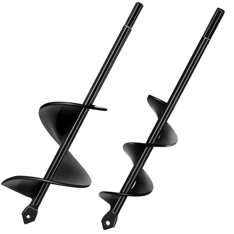 2PC Garden Auger Drill Bit Set for Planting Garden Spiral Drill Bit Auger Post Hole Digger for Planting Bulbs Flowers Post In Australia - Darrahopens