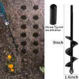 2PC Garden Auger Drill Bit Set for Planting Garden Spiral Drill Bit Auger Post Hole Digger for Planting Bulbs Flowers Post In Australia - Darrahopens