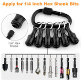Quick Release Bit Holder, Drill Bit Holder Key Chain Cool Gadgets for Who Has Everything, Bit Holders for Most Electric