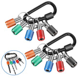 2pc Hex Shank Screwdriver Bits Holder Extension Bar Keychain Screw Adapter Drill Fast Change Portable Hand-held Bit Holder In Australia - Darrahopens