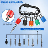 2pc Hex Shank Screwdriver Bits Holder Extension Bar Keychain Screw Adapter Drill Fast Change Portable Hand-held Bit Holder In Australia - Darrahopens
