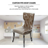 Clear All Cover  - Heavy-Duty Chair Protectors,  Keep Your Dinning Chair Away from Water Dust Paws and Claws