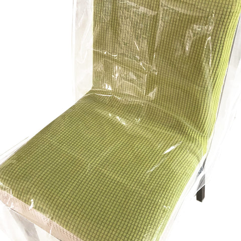 Plastic Dining Chair Covers, Waterproof Plastic Chair Covers with Backrests Heavy Duty Clear Chair Seat Cover, No Dust, Dirt In Australia - Darrahopens