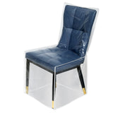 Full-Size Plastic Dining Chair Covers,Clear Seat Protectors for Dining Room, Waterproof and Dustproof Chair Slipcover