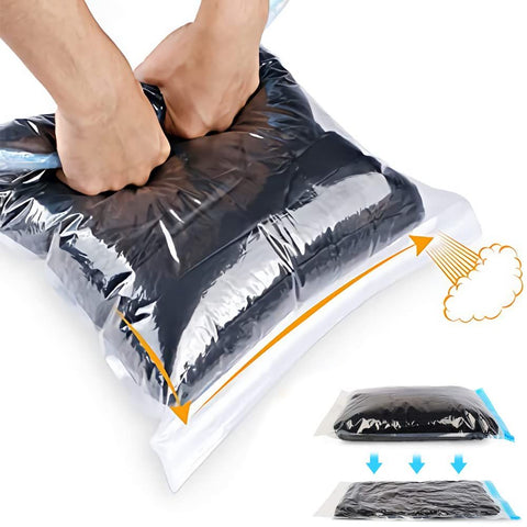 Space Saver Bags - No Vacuum or Pump Needed - Vacuum Storage Bags for Travel Accessorie - Travel and Home Packing Organizers In Australia - Darrahopens