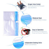Space Saver Bags - No Vacuum or Pump Needed - Vacuum Storage Bags for Travel Accessorie - Travel and Home Packing Organizers