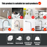 Sponge Holder Over Faucet Kitchen Sink, Stainless Steel Detachable Hanging Faucet Drain Rack for Bathroom, Scrubbers, Soap, Chrome