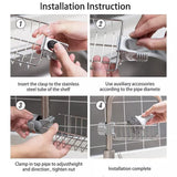 Hanging Type, Suitable for Kitchen Sink, Bathroom Sink Storage Rack, can be Placed Sponge, soap, Shampoo, Shower Gel