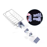 Sink Sink Sponge Holder - Faucet Rack Shower Tray - Kitchen and Bathroom Metal Organizer Hanging Fix Around Faucet