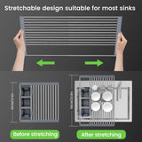 Expandable Roll Up Dish Drying Rack Up to torage Baskets,Over The Sink Kitchen Rolling up Dish Drainer, Foldable,Rollable