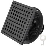 Square Floor Shower Drain, Lattice Square Perforated Pattern Easy Cleaning Removable Grate, Rustproof In Australia - Darrahopens