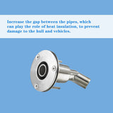 Hull Exhaust  Fitting, Fit for Inner Diameter Hose Pipe,  Stainless Steel, with Bolts and Nuts