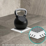 Hair Catcher/Drain Strainer/Shower Drain Cover for Bathroom Floor Drain, Stainless Steel and Silicone