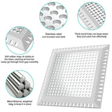 Hair Catcher/Drain Strainer/Shower Drain Cover for Bathroom Floor Drain, Stainless Steel and Silicone