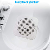 2pc Catcher Flat Silicone Plug for Bathroom and Kitchen Filter Shower Drain Protection Flat Strainer Stopper with Suction Cups