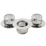 3PC Bathtub Drain Cover, Bathroom Sink Strainer, Drain Hair Catcher for Bathtub Laundry Utility Sink, Fit Hole Size