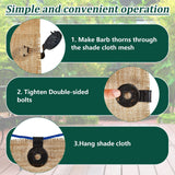 3Pc Round Shade Cloth Plastic Clips Sunshade Net Fixing Clip Attachment and Placement for Sun Shade Net Anti Bird