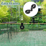 3Pc Round Shade Cloth Plastic Clips Sunshade Net Fixing Clip Attachment and Placement for Sun Shade Net Anti Bird