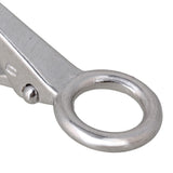 Stainless Steel  Boat Clip Hook Fixed Eye Hook Link  Clips Boat Fender Hooks, Snap Hooks for Bucket, Camping, and Hiking