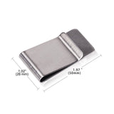 4PC Small Men's Slim Money Clip Stainless Steel Credit Business Card Holder Pocket Cash Wallet  for Food Snack, Flat Metal Clamp In Australia - Darrahopens