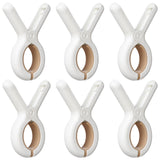 6 pc Plastic Clothes Pins with Strong Anti-Rust Springs,Heavy Duty Beach Towel Clips,Laundry Clothespins to Keep Your Towel In Australia - Darrahopens