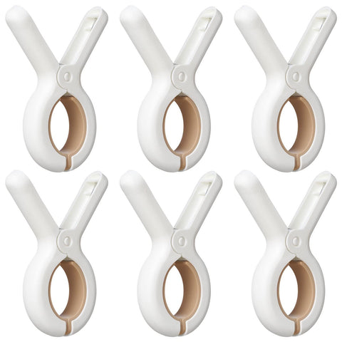 6 pc Plastic Clothes Pins with Strong Anti-Rust Springs,Heavy Duty Beach Towel Clips,Laundry Clothespins to Keep Your Towel In Australia - Darrahopens