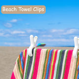 6 pc Plastic Clothes Pins with Strong Anti-Rust Springs,Heavy Duty Beach Towel Clips,Laundry Clothespins to Keep Your Towel In Australia - Darrahopens