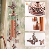 Wind Chimes Outdoor Clearance, Butterflies Aluminum Tube Windchime with  Hook,Patio Garden Decor, Housewarming Gift. In Australia - Darrahopens