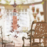 Wind Chimes Outdoor Clearance, Butterflies Aluminum Tube Windchime with  Hook,Patio Garden Decor, Housewarming Gift.