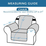 Chair Slipcover Reversible Chair Cover Water Resistant Couch Cover Washable Chair Cover Non-Slip Fabric Furniture Protector