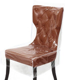 Plastic Chair Covers for Dining Room Waterproof Plastic Chair Covers with Backrests Heavy Duty Clear Chair Seat Cover In Australia - Darrahopens