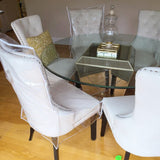 Plastic Chair Covers for Dining Room Waterproof Plastic Chair Covers with Backrests Heavy Duty Clear Chair Seat Cover In Australia - Darrahopens