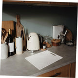 Cutting Board, Dishwasher- Safe Plastic Chopping Board for Kitchen with Easy Grip Handle,  White