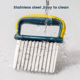 2pc Crinkle Cutter with Wavy Crinkle Cutting Tool Potato Cutter Veggie Chopper Veggie Slicer Fruit Vegetable Slicer