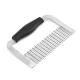 Crinkle Cutter Stainless Steel Potato Slicer Heavy Duty Wavy Crinkle Cutting Chopping Tools with Comfortable Handle In Australia - Darrahopens