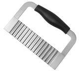 Crinkle Cutter Stainless Steel Potato Slicer Heavy Duty Wavy Crinkle Cutting Chopping Tools with Comfortable Handle In Australia - Darrahopens