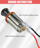 Lighter Element Socket Plug Socket, Auto Cigarette Lighter with Eject Button,Cigarette Lighter Replacement Accessory Push Button