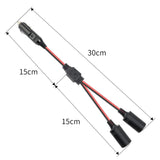 2pc Lighter Male Plug,Plug with Light Power Supply Cord Adapter Fuse Cable Wire for Car Inverter Air Pump Sprayer Compressor