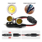 2pc Lighter Male Plug,Plug with Light Power Supply Cord Adapter Fuse Cable Wire for Car Inverter Air Pump Sprayer Compressor