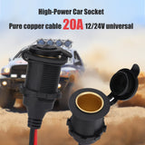 Lighter Socket Extension Cable with Perforated Terminal Direct Battery Type car Cigarette Lighter Adapter Heavy Duty Cable In Australia - Darrahopens