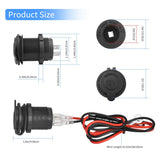 Car Cigarette Lighter Socket Waterproof and Dustproof plug socket for Car Truck Motobike Boats Marine  with Fuse &  Cable In Australia - Darrahopens