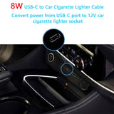 2pc Male to Cigarette Lighter Socket Adapter Power Cable for Dash Cam, Car Light Strips  for Car Inverter Air Pump Electric Cup